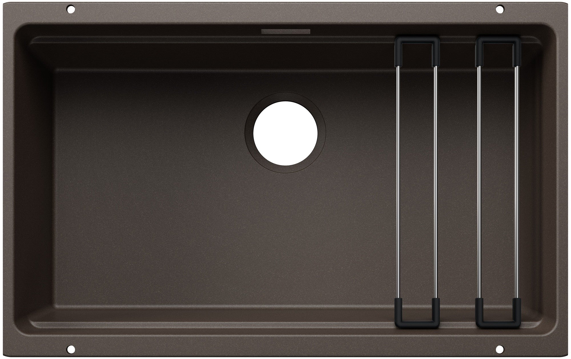 Chiuveta bucatarie Blanco Etagon 700, 527768, granit cafea, sub blat, 700 x 400 mm